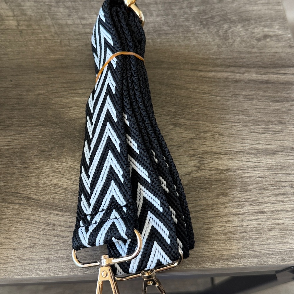 Fringe Cross Body Bum Bag Black - Picture 4 of 5